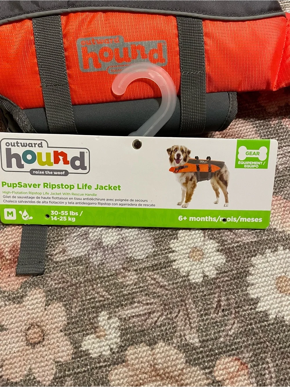 Outward Hound pup saver rip stop lifejacket, Medium